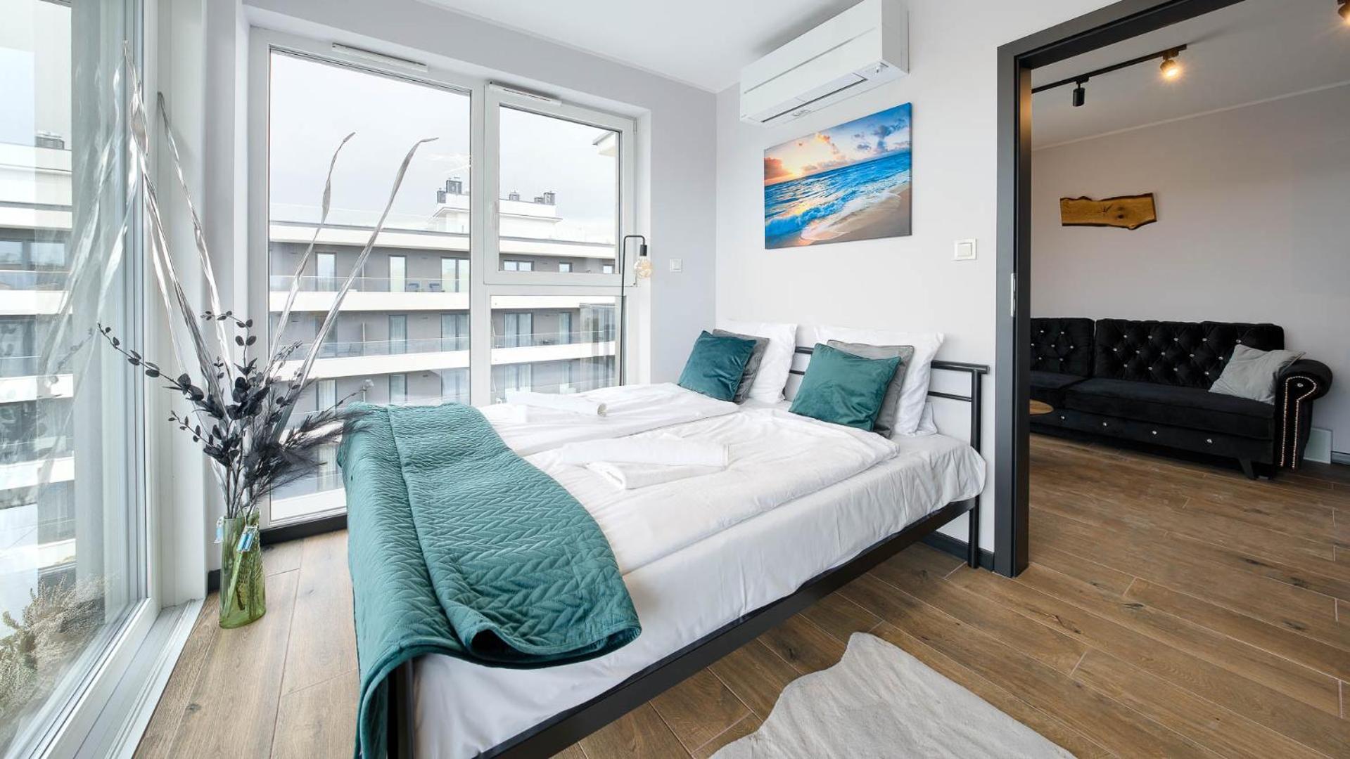 Apartament Przy Porcie Z Klimatyzacja, Garazem I Rowerami